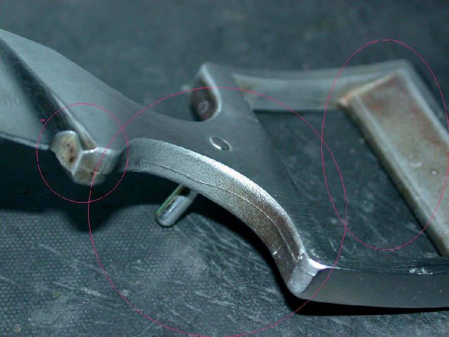 Belt Buckle Knife Before TJ's Work