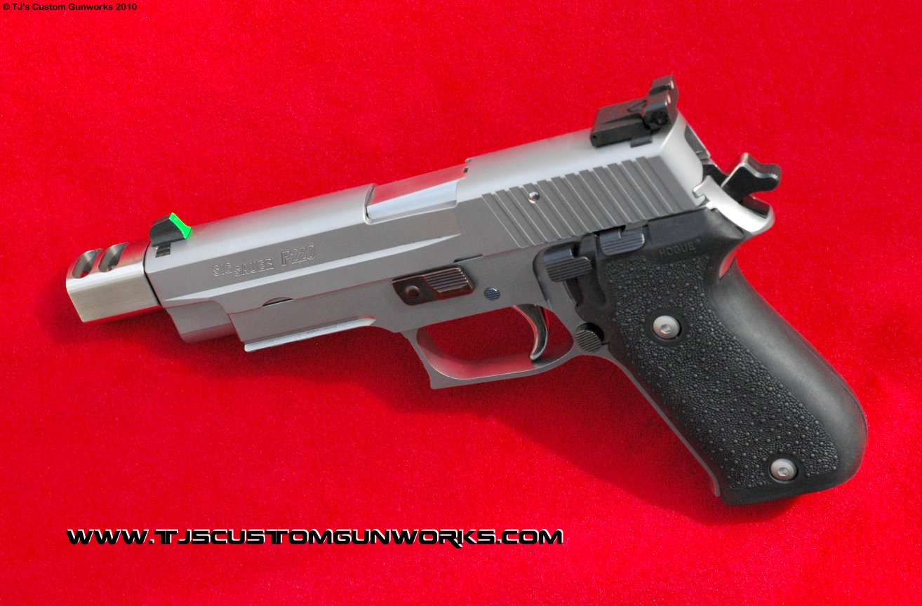 Custom Sig Sauer Stainless P220 .45 With TJ's Sig-Comp Compensator 3