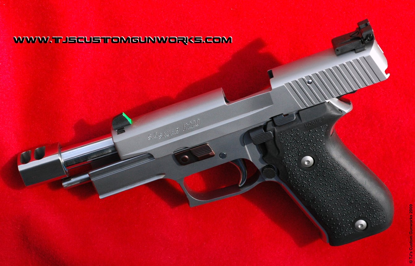 Custom Sig Sauer Stainless P220 .45 With TJ's Sig-Comp Compensator 4
