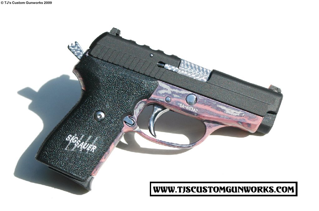 Ultra Custom Sig Sauer P239 Pink Opal Exotic! 2