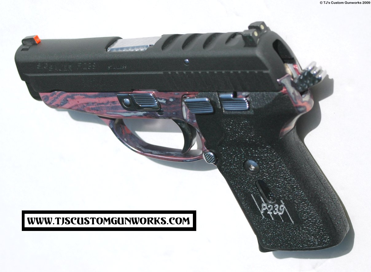 Ultra Custom Sig Sauer P239 Pink Opal Exotic! 3