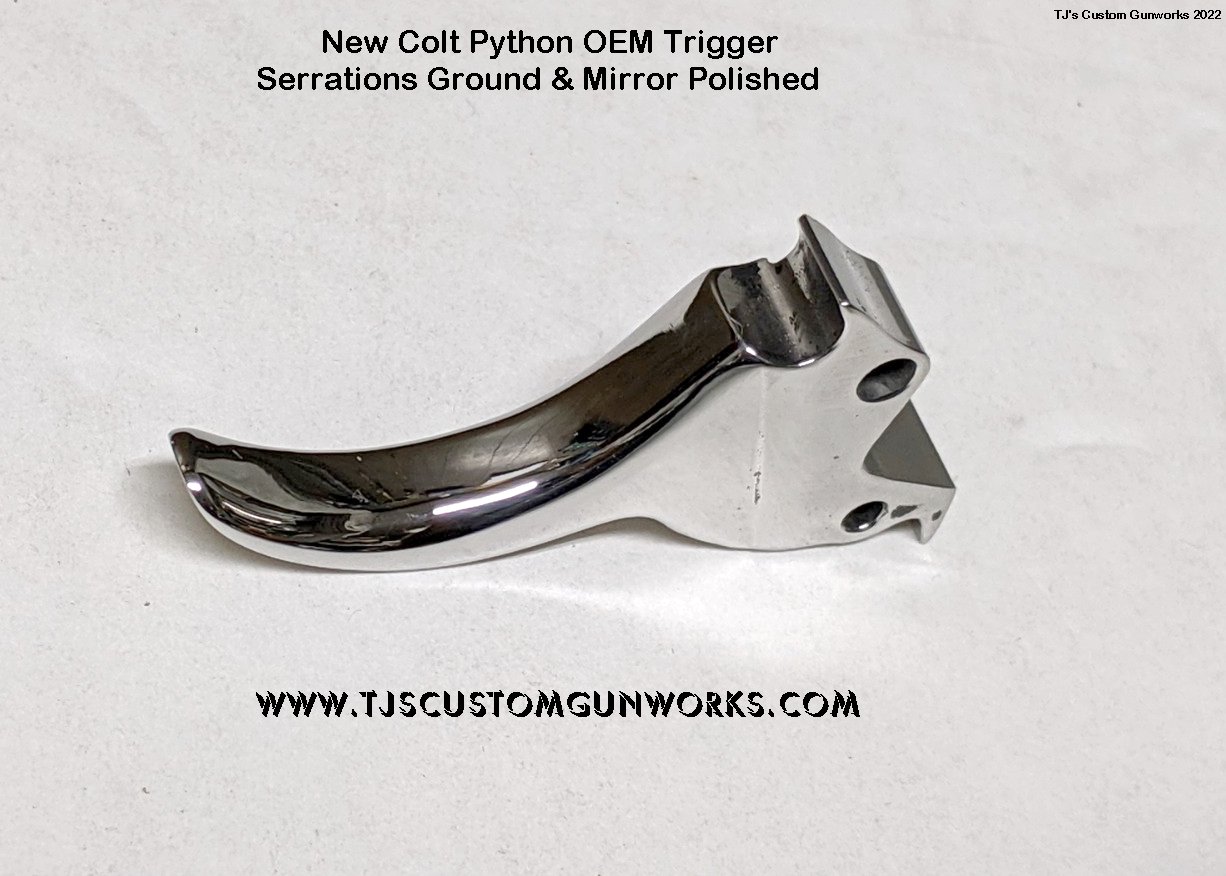 New Colt Python Custom Rounded & Polished Trigger