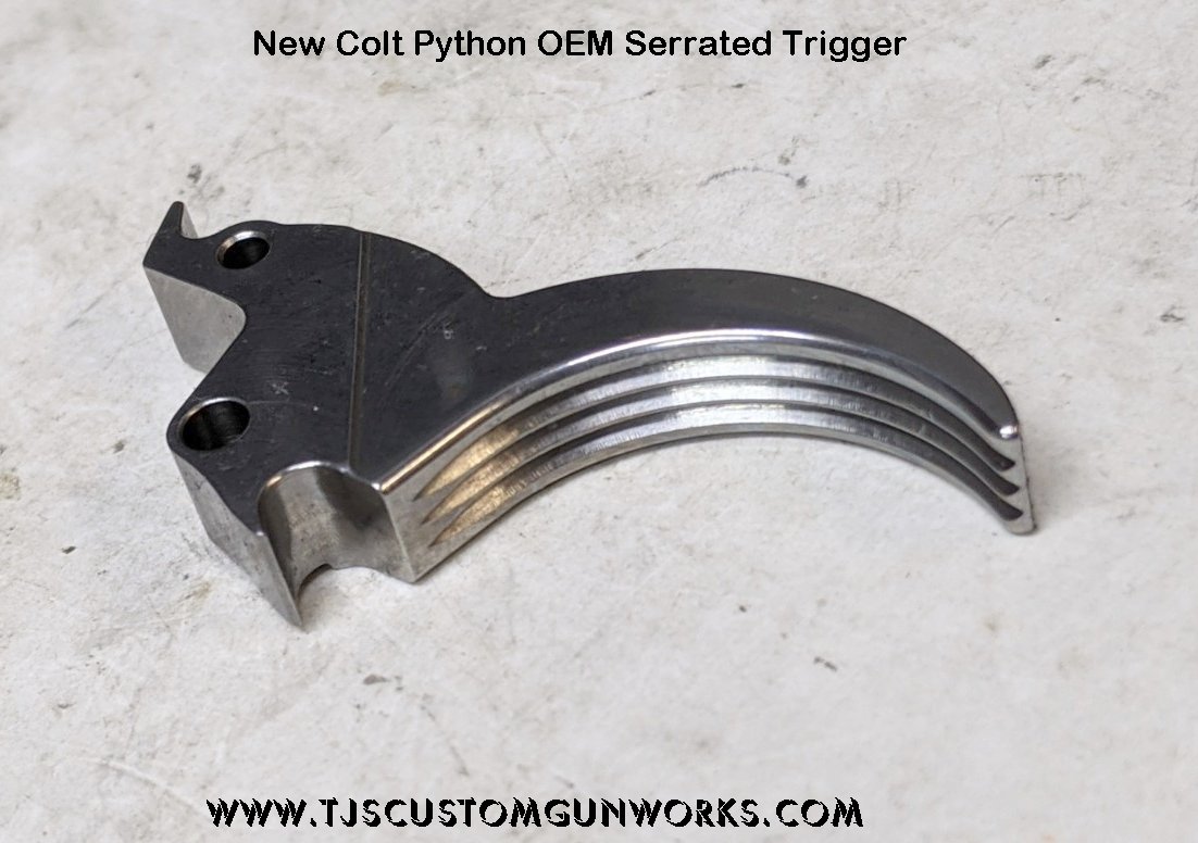 New Colt Python OEM Serrated Trigger