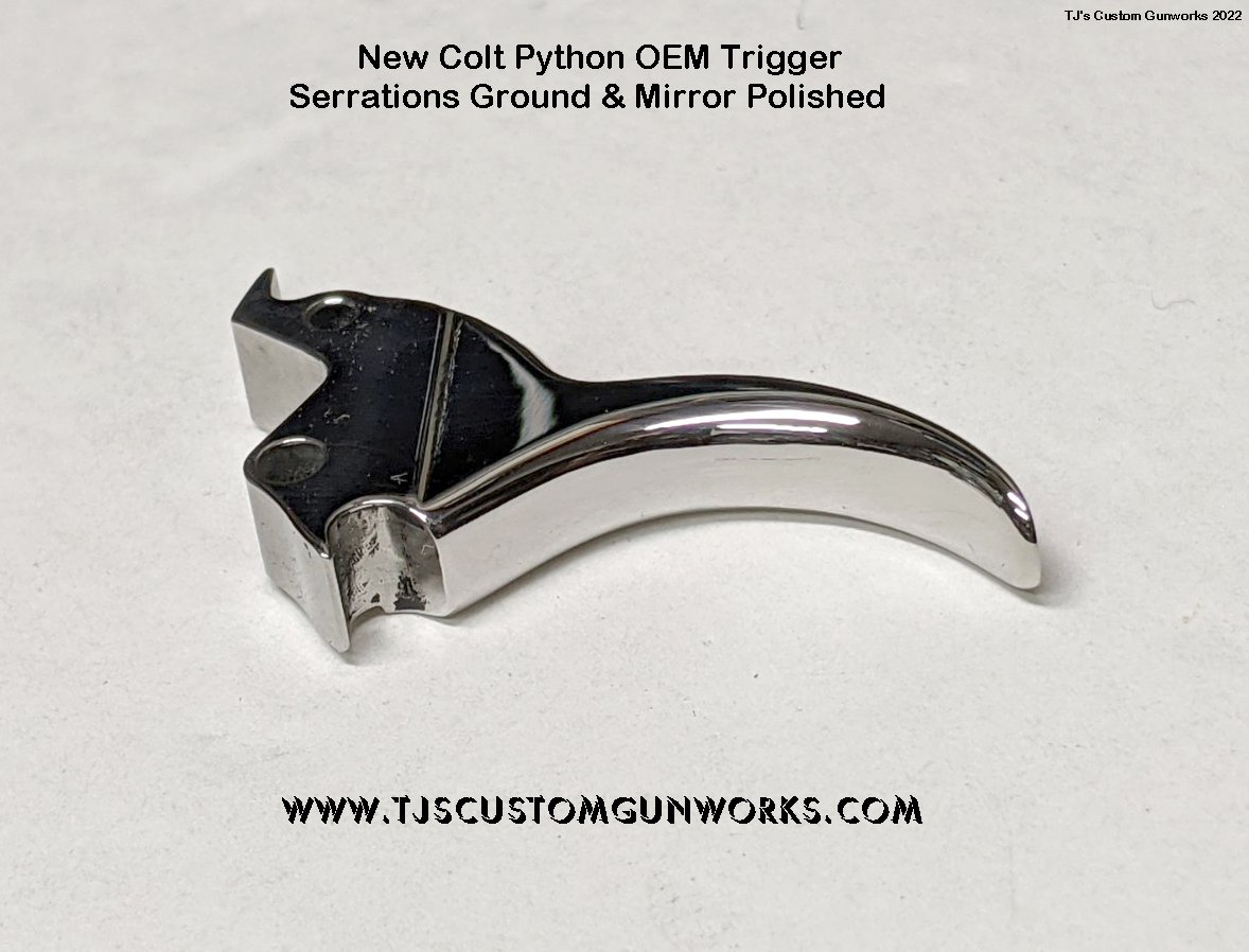 New Colt Python Custom Rounded & Polished Trigger