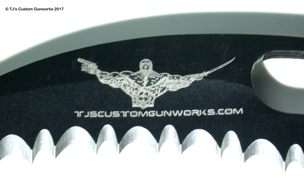 TJ's Custom Gunworks - Deathmaster's Quick-Ripper - Black Stainless Talon Hook Blade Knife