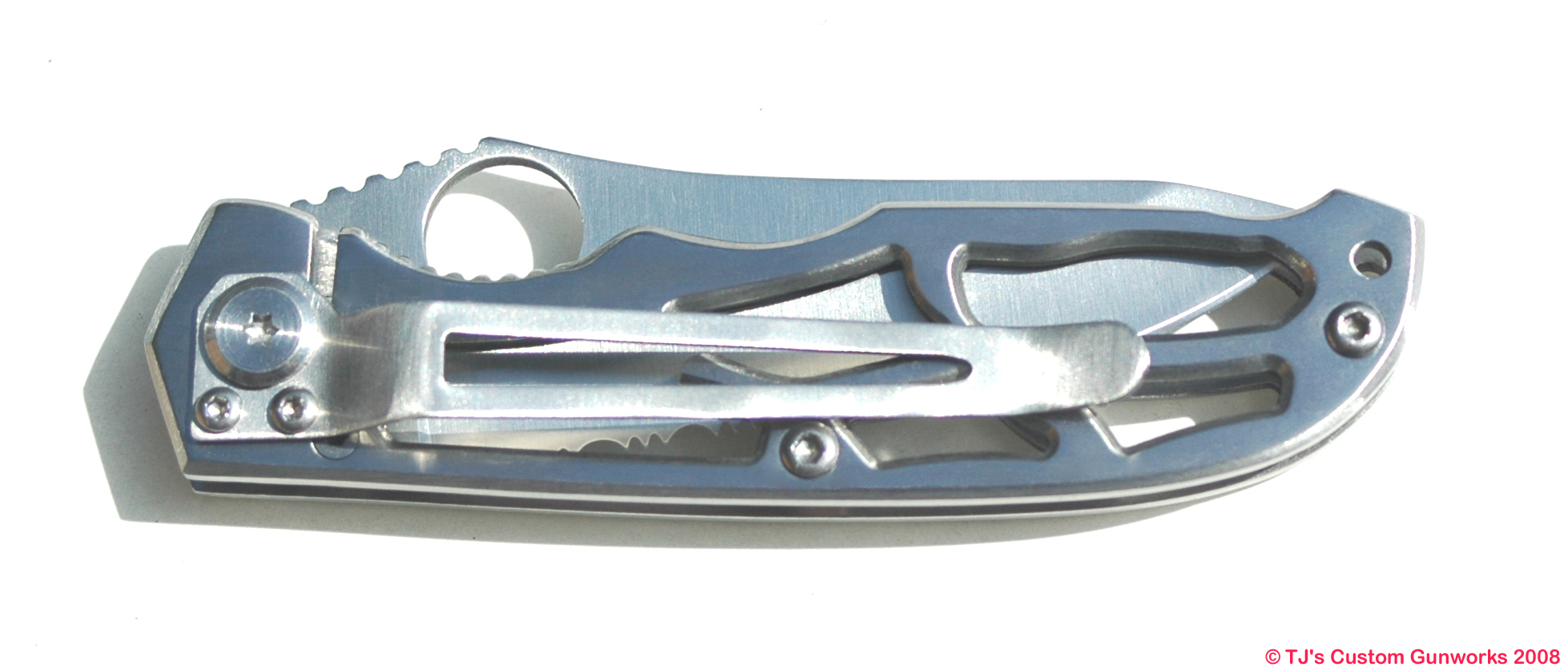 TJ's Custom Gunworks Excalibur Stainless Pocket Knife