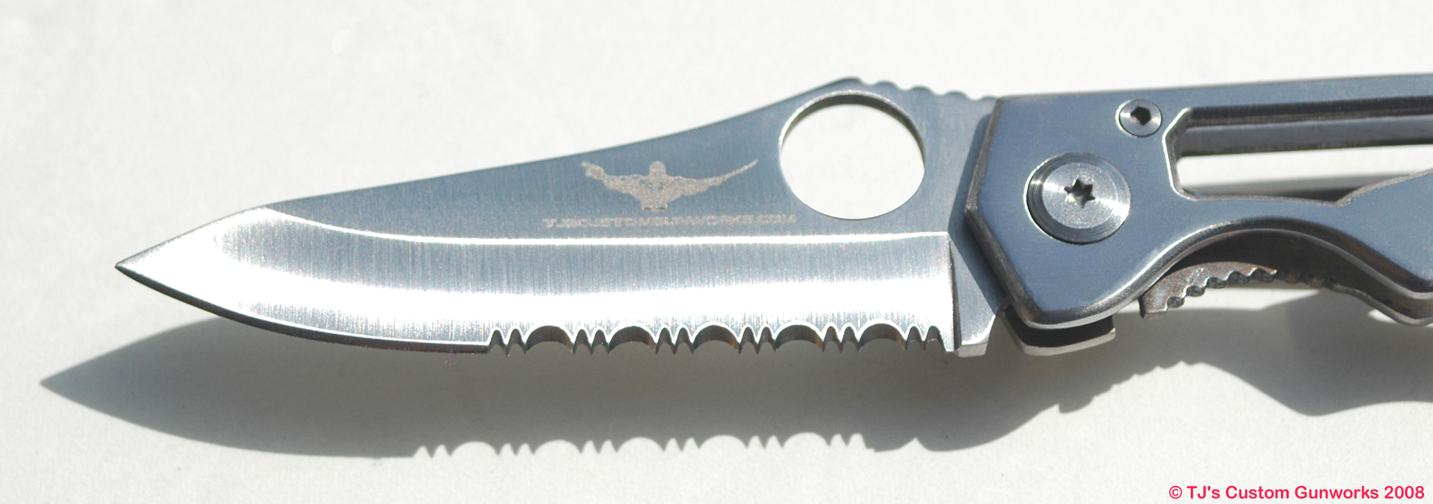 TJ's Custom Gunworks Excalibur Stainless Pocket Knife