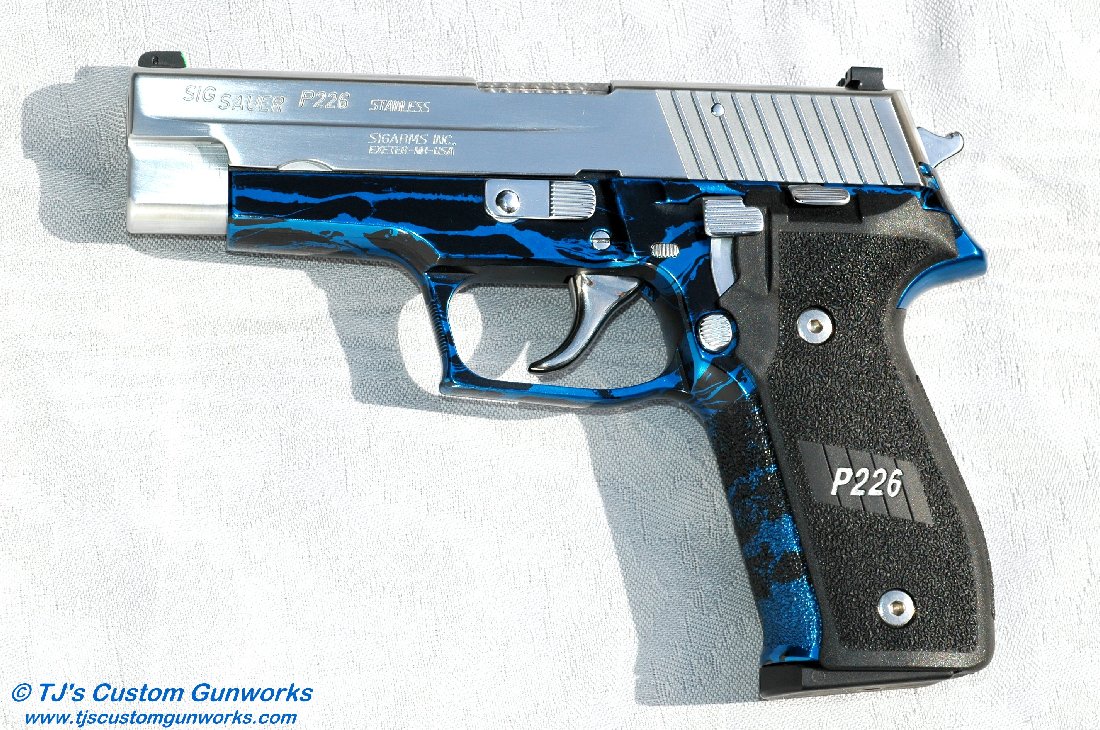 Sig Sauer P226 With Blue & Black Frame 1
