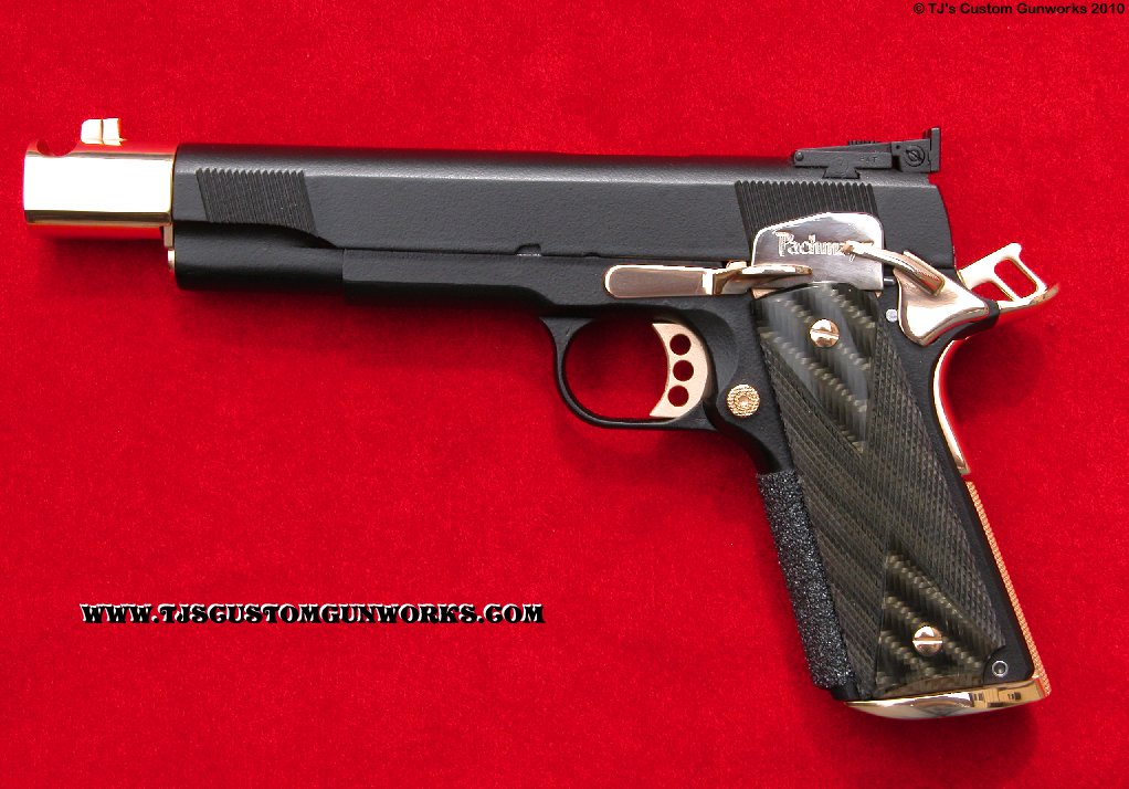 Colt 1911 Black With 24k Gold Trim Parts 1