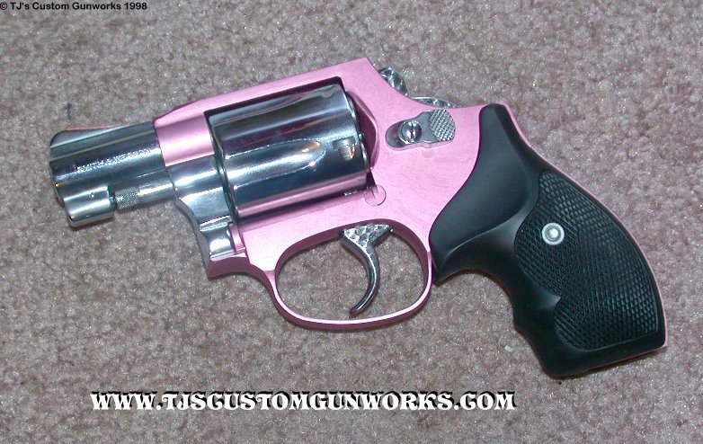 Smith & Wesson 37 Custom Pink & Chrome