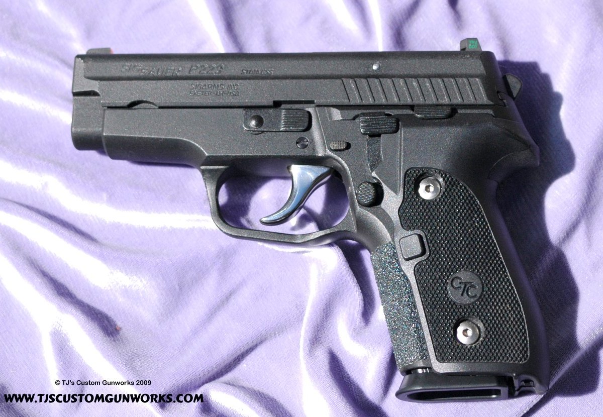 Black Teflon Sig P229 Custom With TJ SIG-SAFE Safety 1
