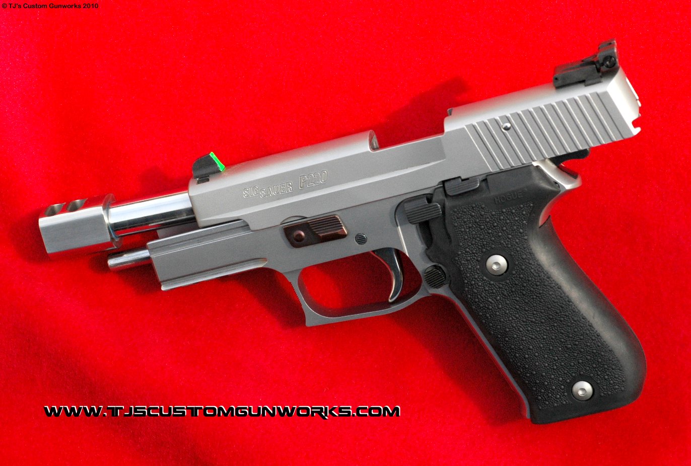 Custom Sig Sauer Stainless P220 .45 With TJ's Sig-Comp Compensator 1