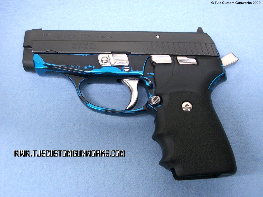 Sig Sauer P239 With Blue & Black Frame 1