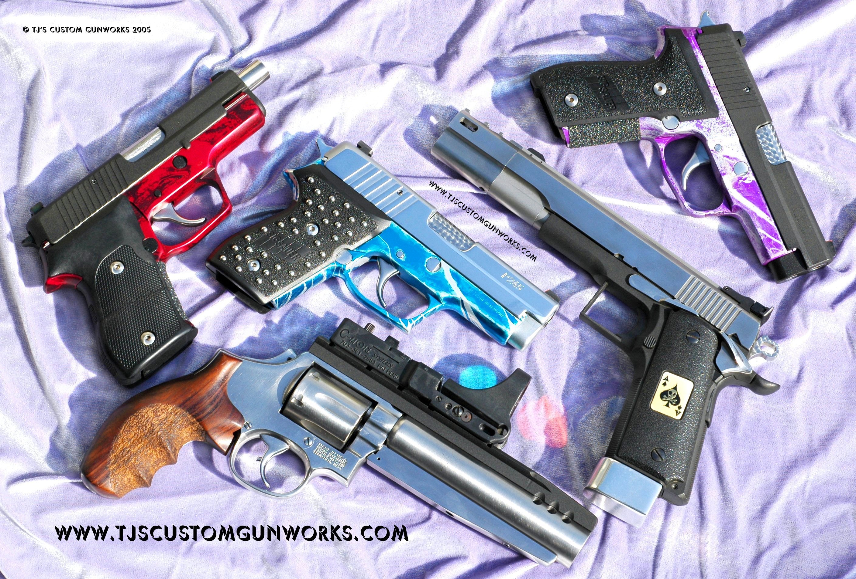 5 Custom Exotic TJ Guns - SigSauer - Colt - S&W - ParOrd
