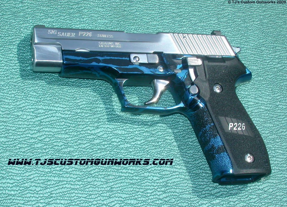 Sig Sauer P226 With Blue & Black Frame 2