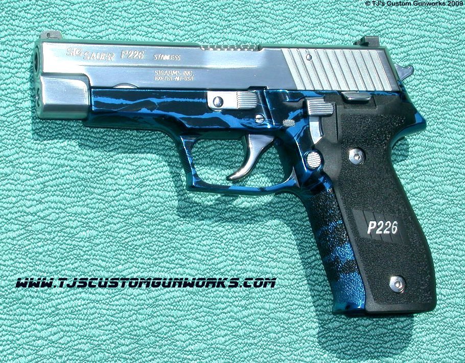 Sig Sauer P226 With Blue & Black Frame 4