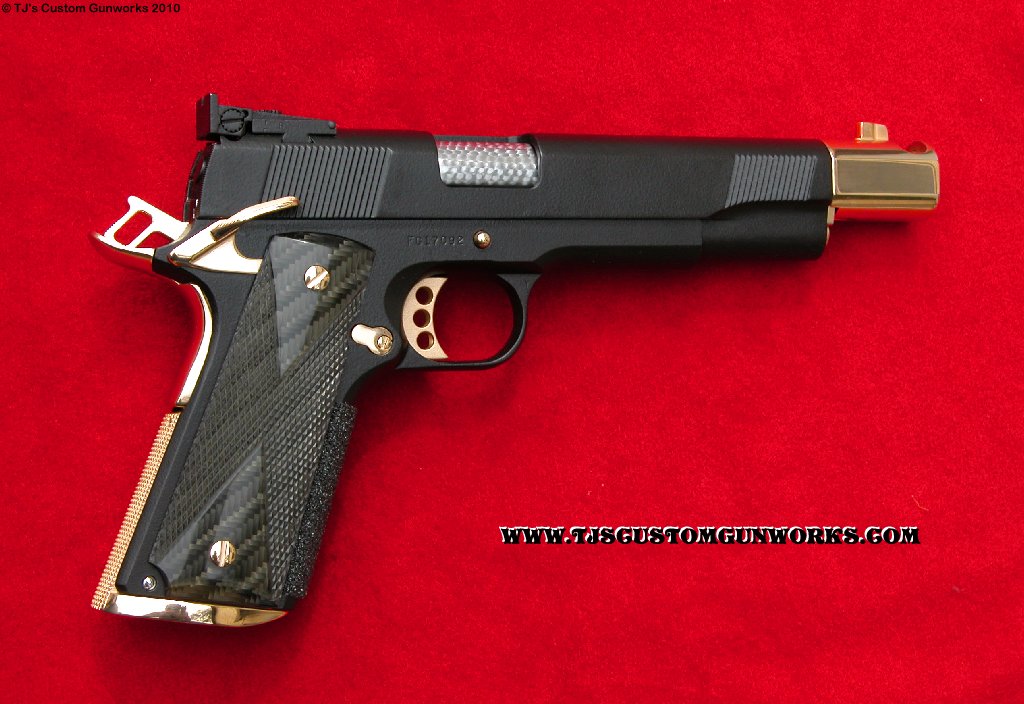Colt 1911 Black With 24k Gold Trim Parts 2