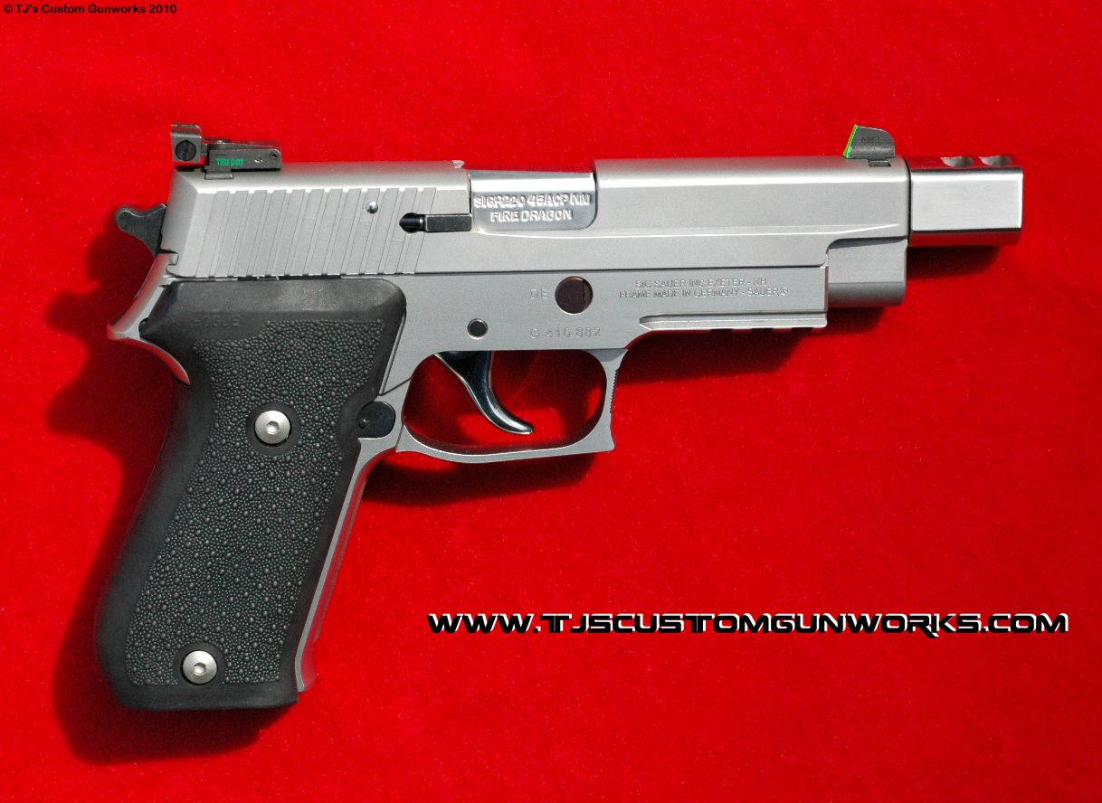 Custom Sig Sauer Stainless P220 .45 With TJ's Sig-Comp Compensator 2