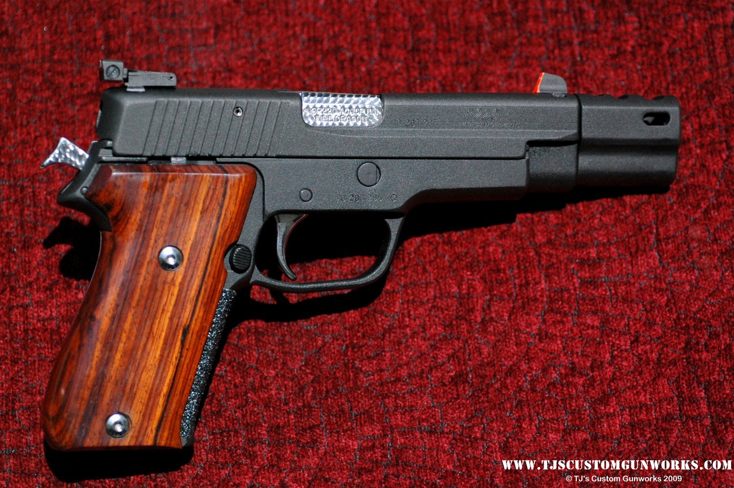 Custom Sig Sauer P220 Comp Gun Black Teflon 1