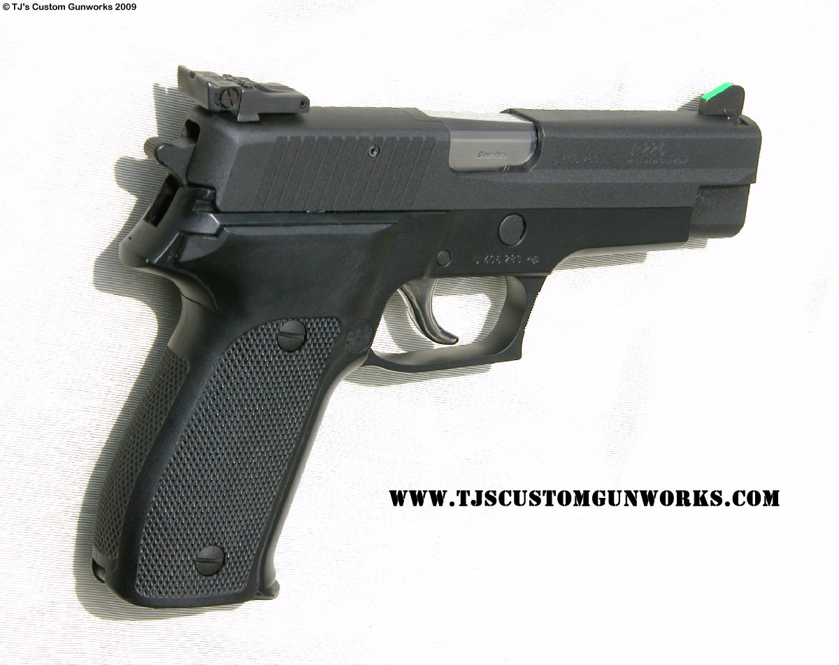 Custom Sig Sauer P226 -  Millett Target Sights - Black Teflon