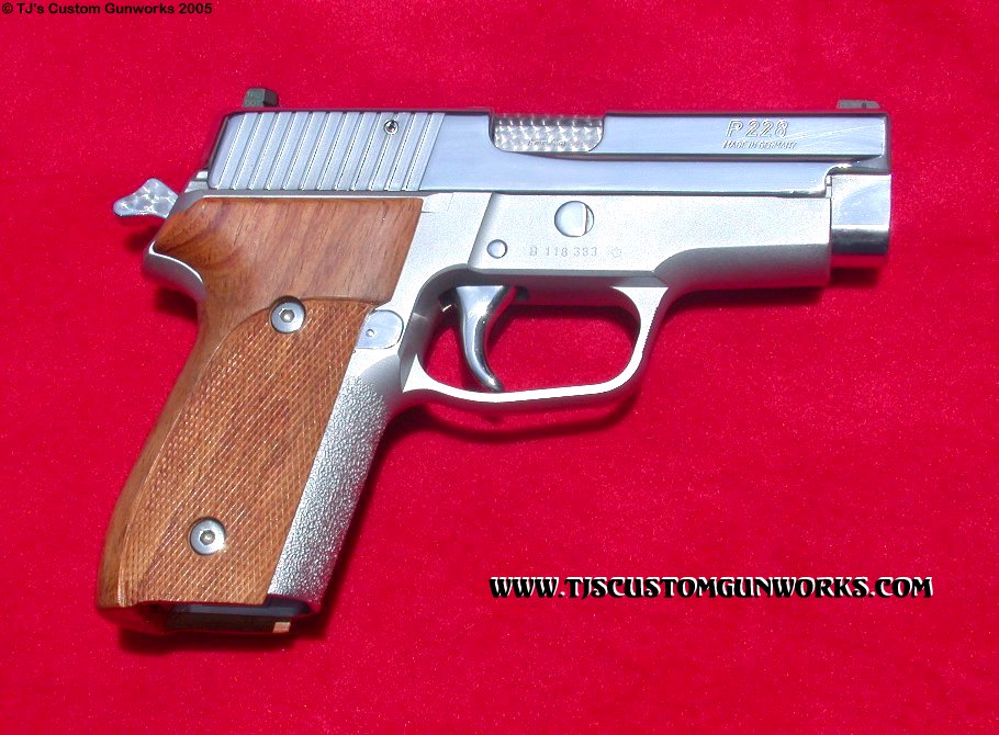 Sig Sauer P228 Full Hard Chrome Custom 9mm  2