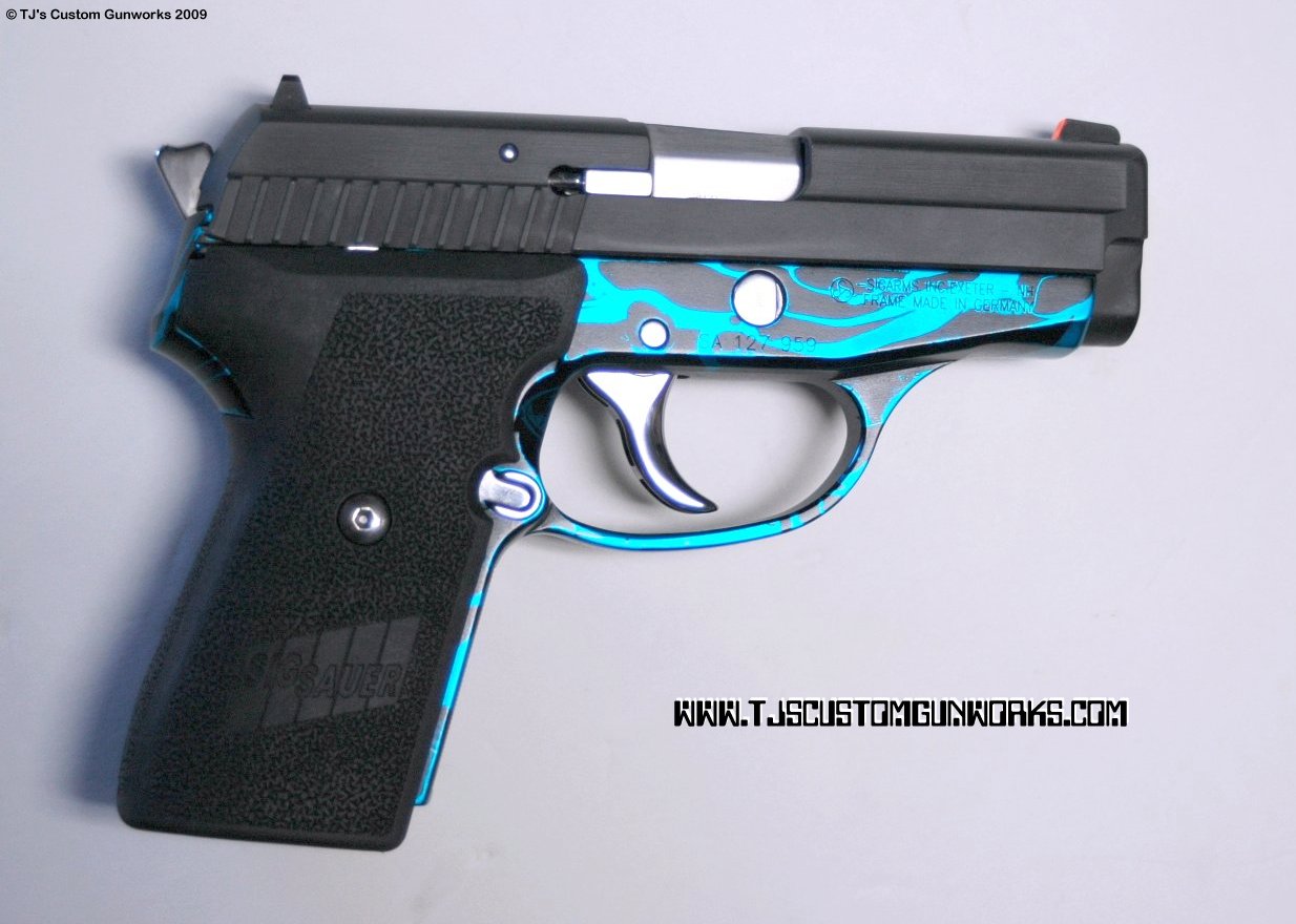 Sig Sauer P239 With Blue & Black Frame 2