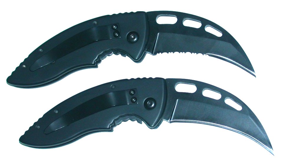 TJ's Custom Gunworks Gut Hook Knife - Open Clip Side